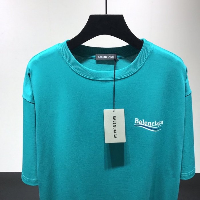 Balenciaga logo printed short sleeves T-shirt Green